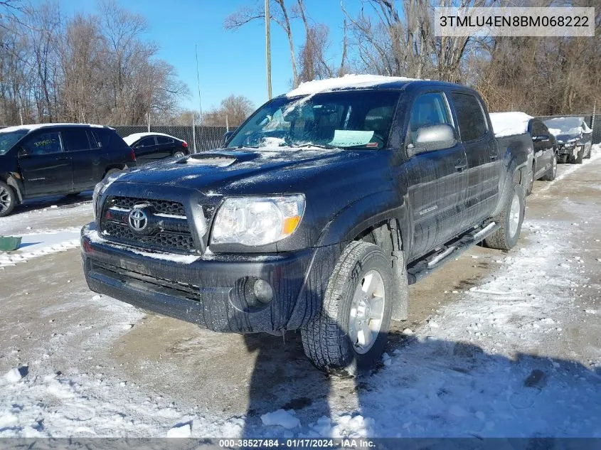 2011 Toyota Tacoma Base V6 VIN: 3TMLU4EN8BM068222 Lot: 38527484