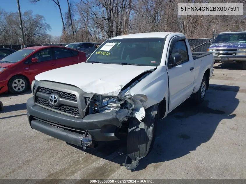 2011 Toyota Tacoma VIN: 5TFNX4CN2BX007591 Lot: 38858350