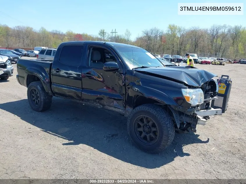 2011 Toyota Tacoma Base V6 VIN: 3TMLU4EN9BM059612 Lot: 39232533