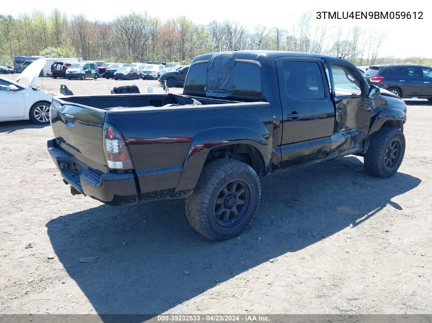 2011 Toyota Tacoma Base V6 VIN: 3TMLU4EN9BM059612 Lot: 39232533