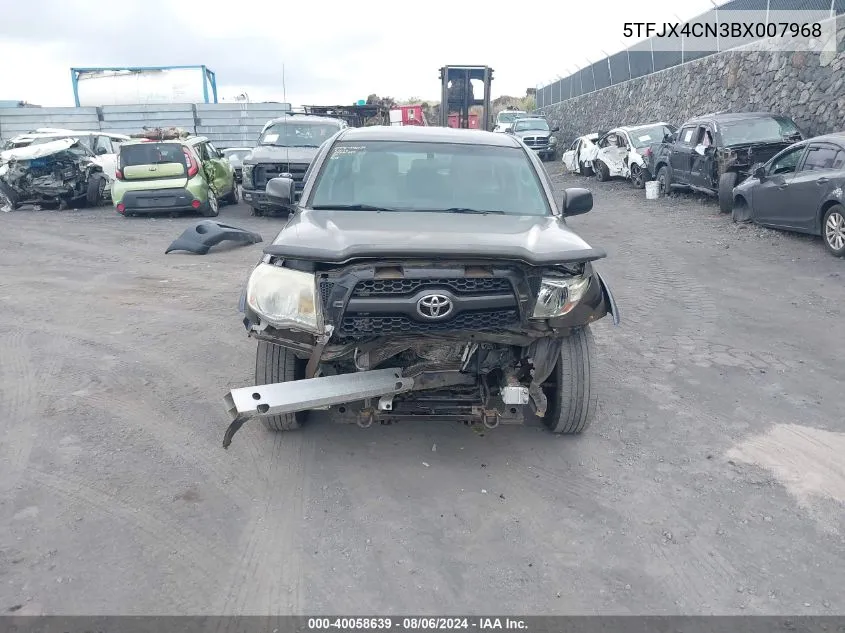 2011 Toyota Tacoma Prerunner VIN: 5TFJX4CN3BX007968 Lot: 40058639