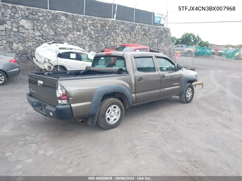 2011 Toyota Tacoma Prerunner VIN: 5TFJX4CN3BX007968 Lot: 40058639