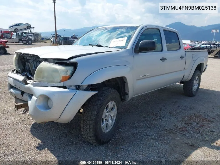 3TMMU4FN9BM025138 2011 Toyota Tacoma Base V6