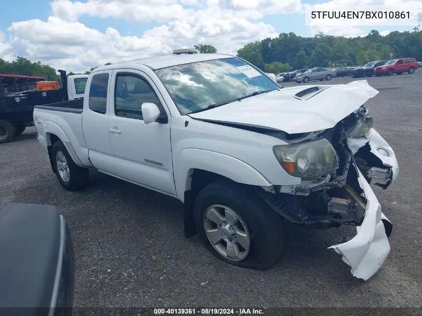 2011 Toyota Tacoma Base V6 VIN: 5TFUU4EN7BX010861 Lot: 40139361