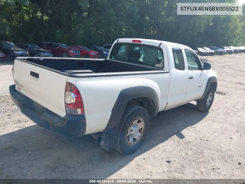 5TFUX4EN5BX005522 2011 Toyota Tacoma