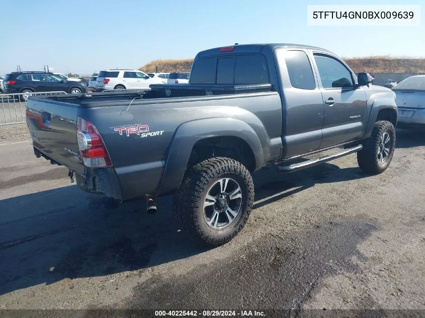 2011 Toyota Tacoma Prerunner V6 VIN: 5TFTU4GN0BX009639 Lot: 40225442