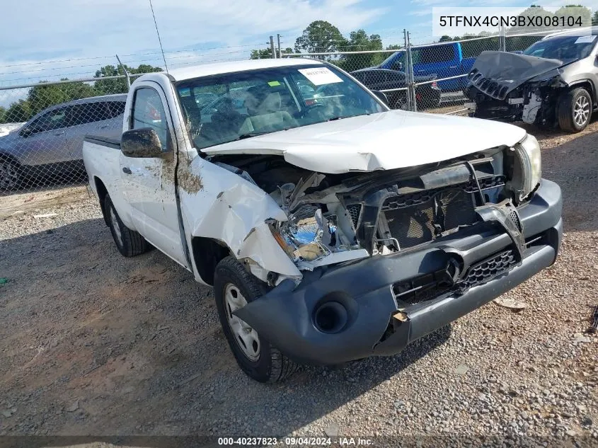 2011 Toyota Tacoma VIN: 5TFNX4CN3BX008104 Lot: 40237823