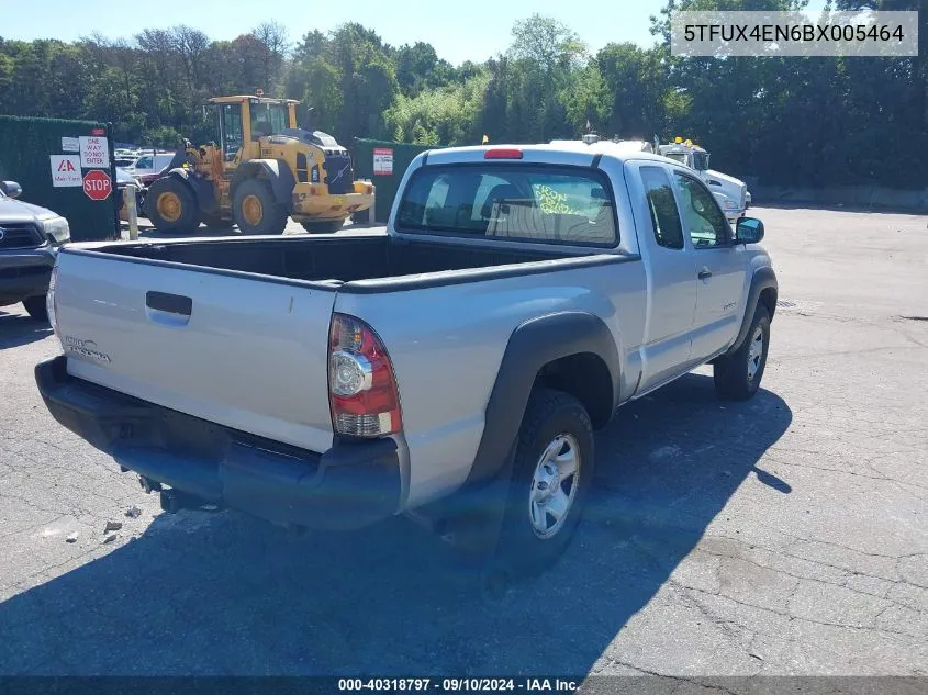 2011 Toyota Tacoma VIN: 5TFUX4EN6BX005464 Lot: 40318797