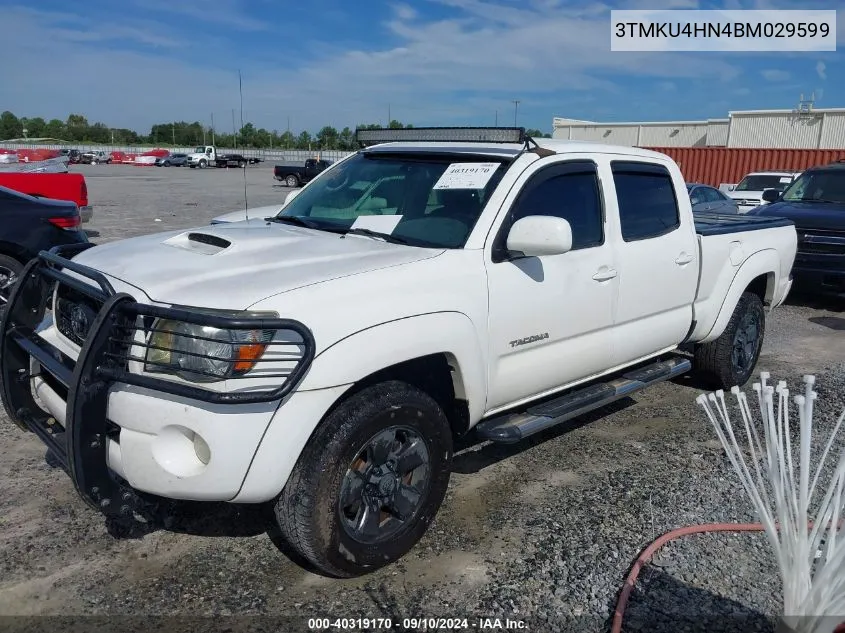 2011 Toyota Tacoma Prerunner V6 VIN: 3TMKU4HN4BM029599 Lot: 40319170