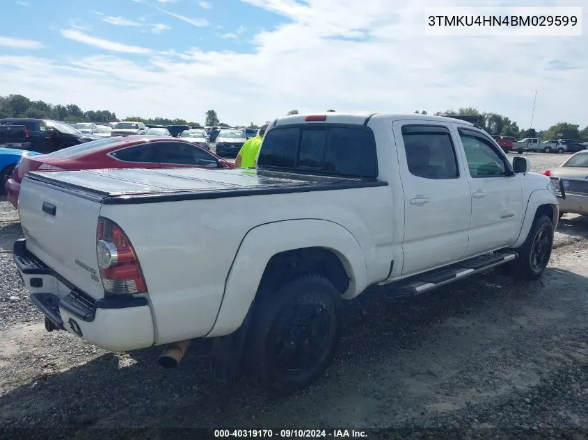 2011 Toyota Tacoma Prerunner V6 VIN: 3TMKU4HN4BM029599 Lot: 40319170