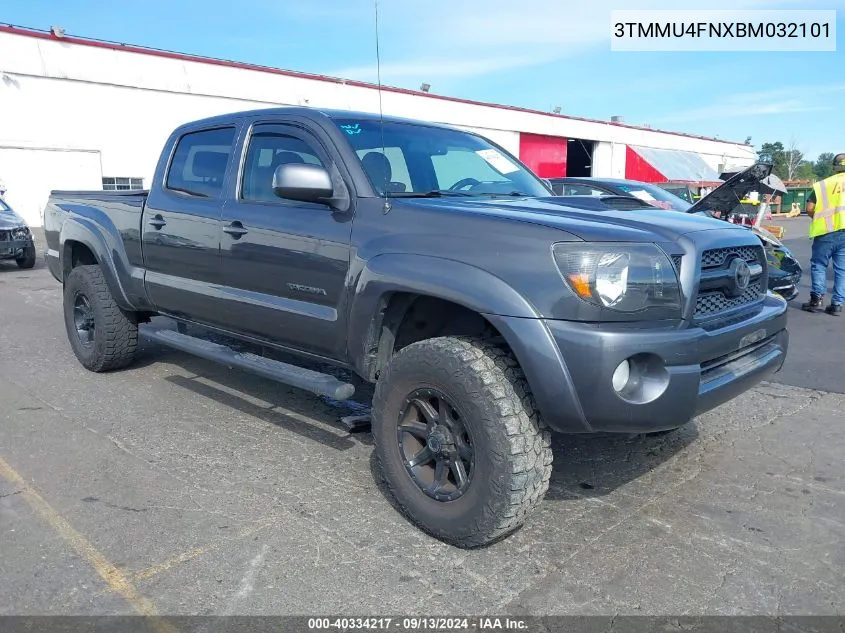 2011 Toyota Tacoma Base V6 VIN: 3TMMU4FNXBM032101 Lot: 40334217