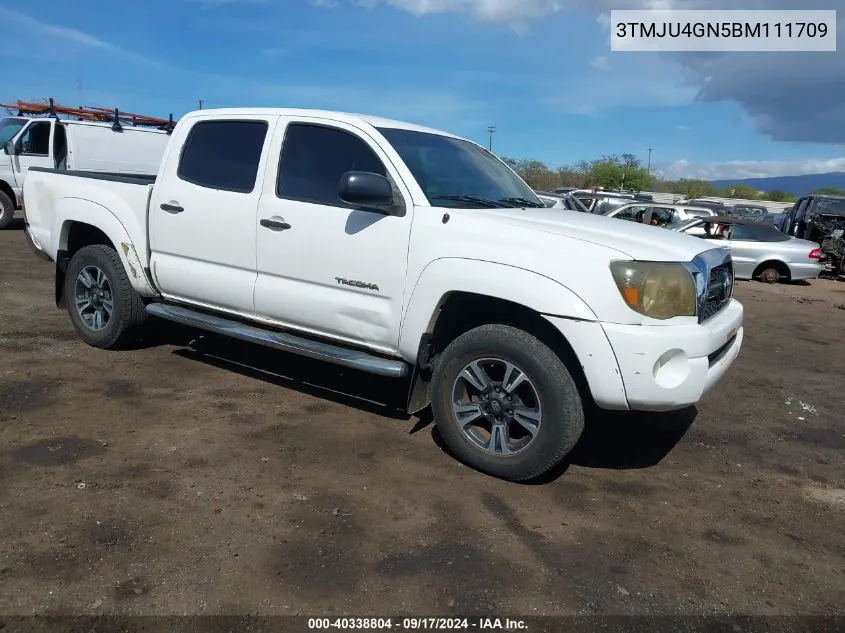 2011 Toyota Tacoma Prerunner V6 VIN: 3TMJU4GN5BM111709 Lot: 40338804