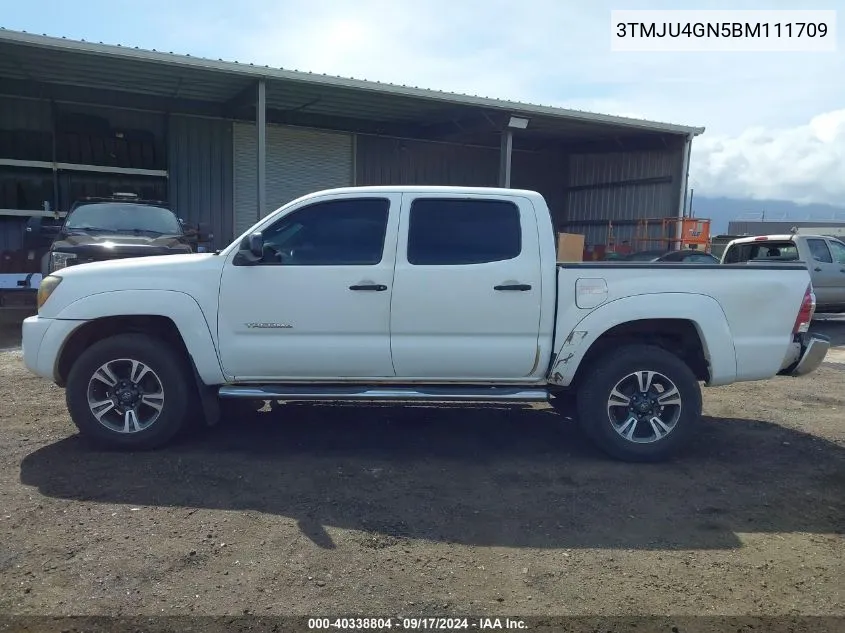 2011 Toyota Tacoma Prerunner V6 VIN: 3TMJU4GN5BM111709 Lot: 40338804