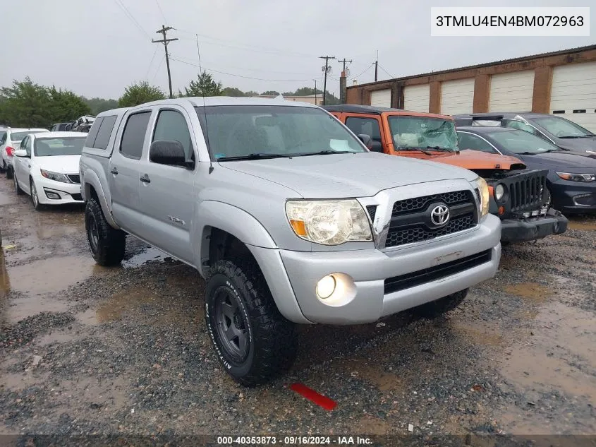 3TMLU4EN4BM072963 2011 Toyota Tacoma Base V6