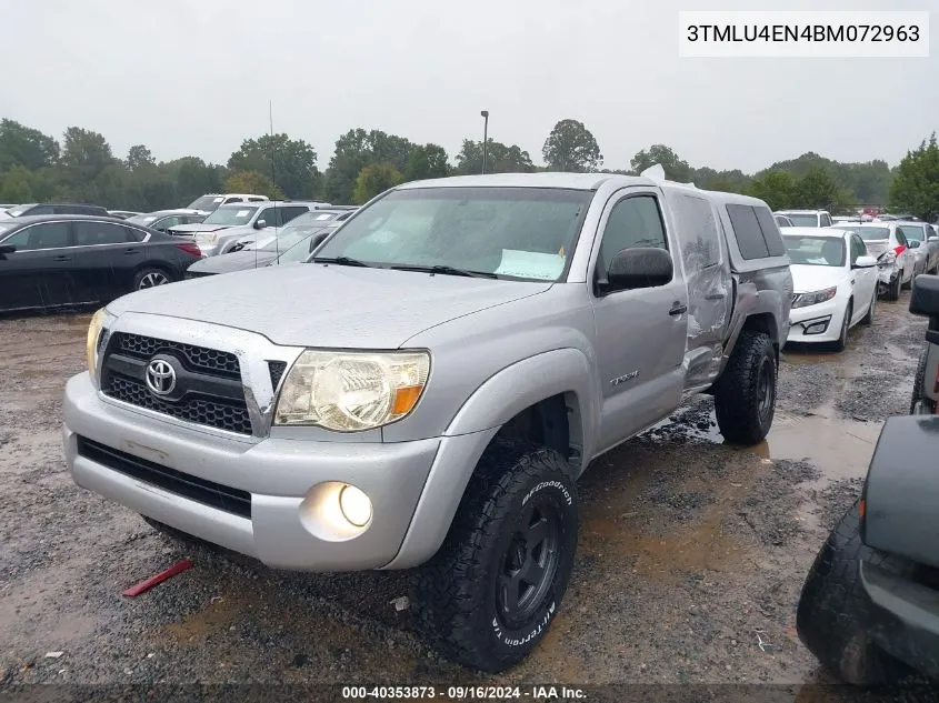 3TMLU4EN4BM072963 2011 Toyota Tacoma Base V6