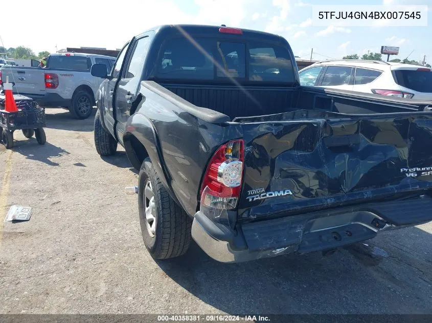 2011 Toyota Tacoma Prerunner V6 VIN: 5TFJU4GN4BX007545 Lot: 40358381