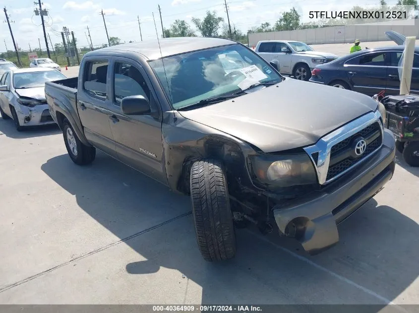 2011 Toyota Tacoma Base V6 VIN: 5TFLU4ENXBX012521 Lot: 40364909