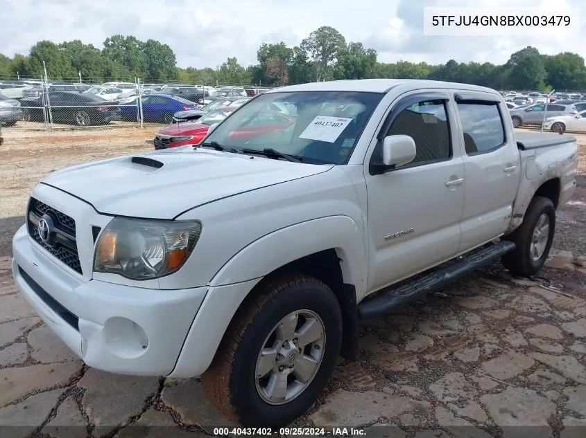 2011 Toyota Tacoma Prerunner V6 VIN: 5TFJU4GN8BX003479 Lot: 40437402