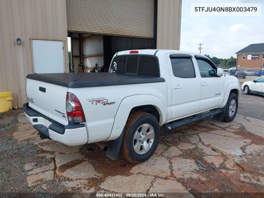 2011 Toyota Tacoma Prerunner V6 VIN: 5TFJU4GN8BX003479 Lot: 40437402