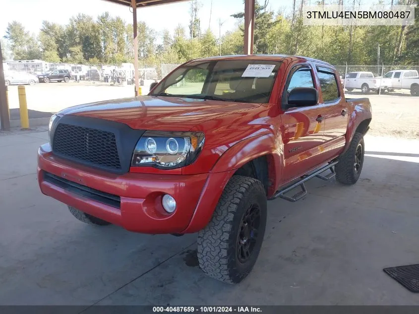 3TMLU4EN5BM080487 2011 Toyota Tacoma Base V6