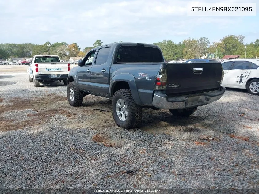 2011 Toyota Tacoma Double Cab VIN: 5TFLU4EN9BX021095 Lot: 40678955