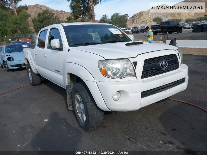 2011 Toyota Tacoma Dbl Cab Prerunner Lng Bed VIN: 3TMKU4HN3BM027696 Lot: 40715122