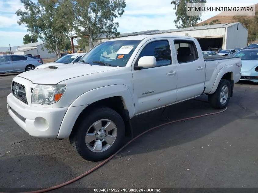 2011 Toyota Tacoma Dbl Cab Prerunner Lng Bed VIN: 3TMKU4HN3BM027696 Lot: 40715122