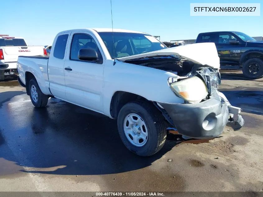 2011 Toyota Tacoma VIN: 5TFTX4CN6BX002627 Lot: 40776439