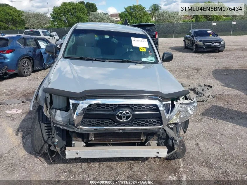 2011 Toyota Tacoma Double Cab VIN: 3TMLU4EN8BM076434 Lot: 40836863