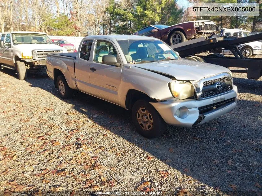 2011 Toyota Tacoma Access Cab VIN: 5TFTX4CNXBX005000 Lot: 40853922