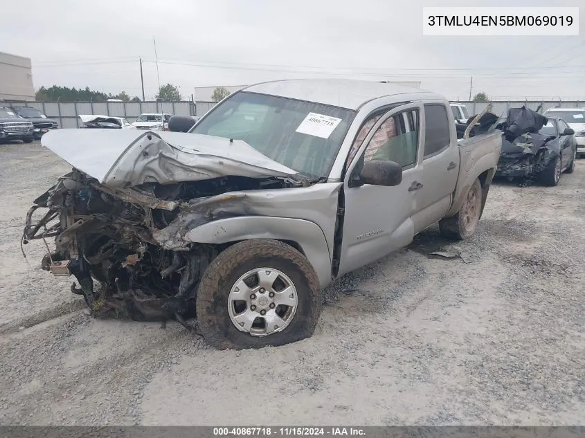 2011 Toyota Tacoma Double Cab VIN: 3TMLU4EN5BM069019 Lot: 40867718