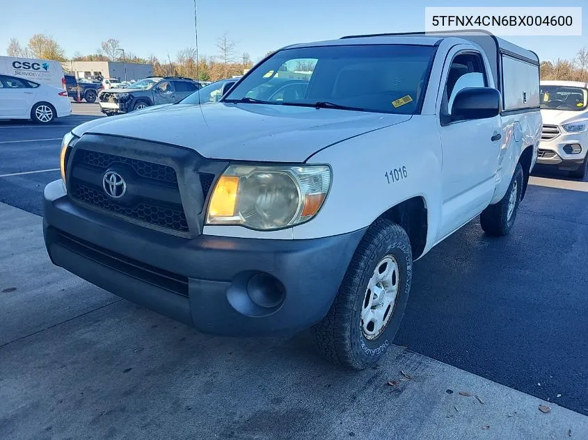 2011 Toyota Tacoma VIN: 5TFNX4CN6BX004600 Lot: 40879066