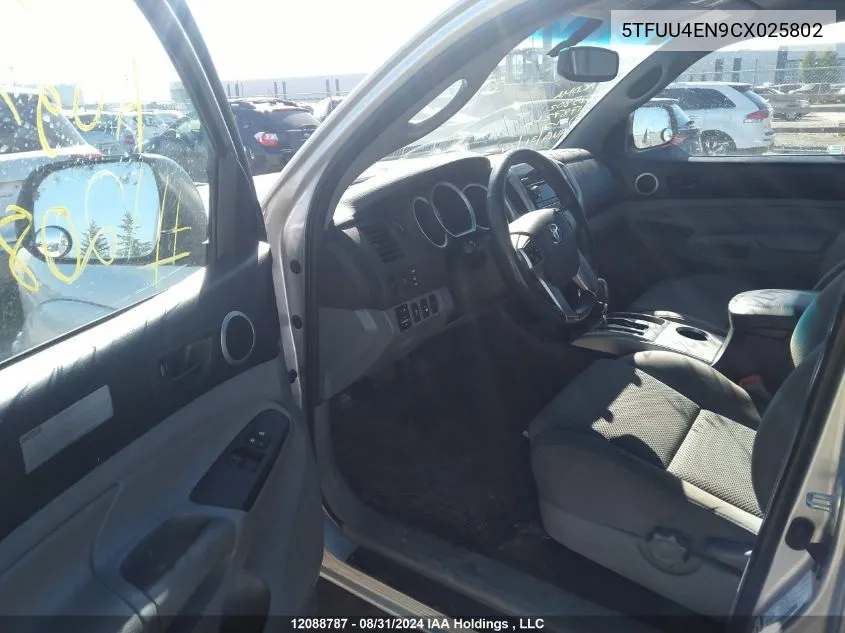 5TFUU4EN9CX025802 2012 Toyota Tacoma