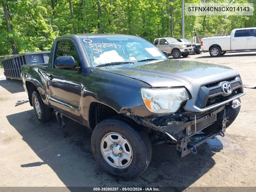 2012 Toyota Tacoma VIN: 5TFNX4CN8CX014143 Lot: 39280287