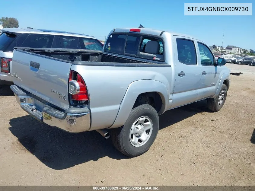 2012 Toyota Tacoma Prerunner VIN: 5TFJX4GN8CX009730 Lot: 39738829