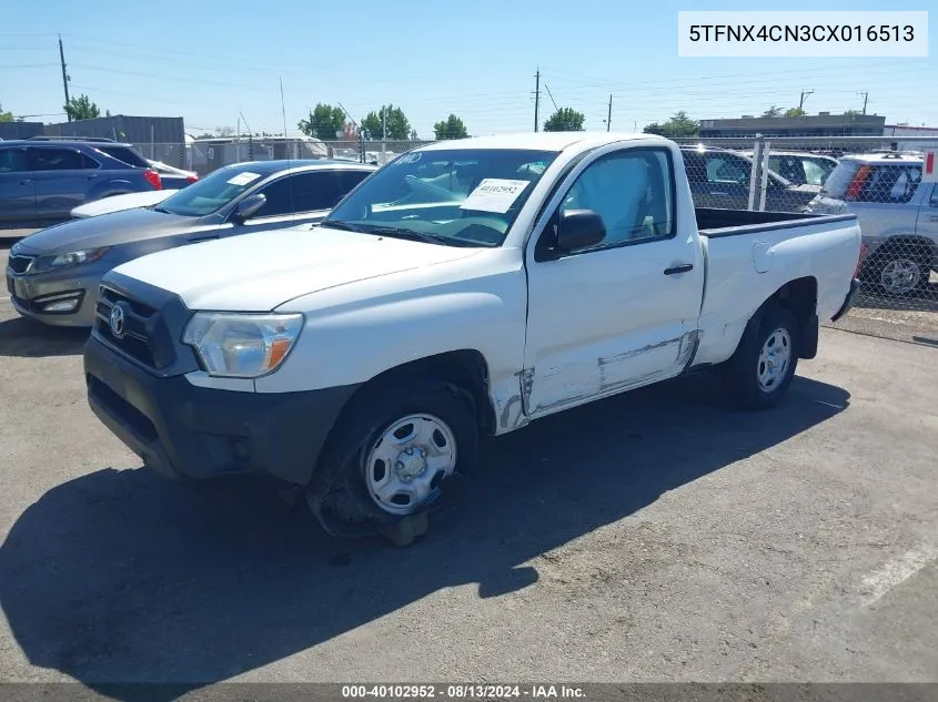 5TFNX4CN3CX016513 2012 Toyota Tacoma