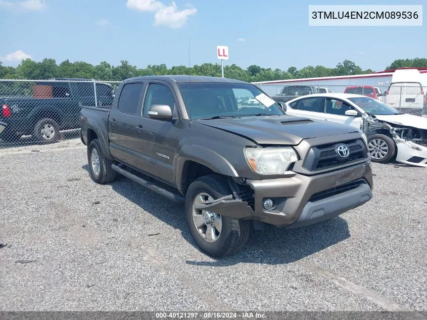 2012 Toyota Tacoma Base V6 VIN: 3TMLU4EN2CM089536 Lot: 40121297