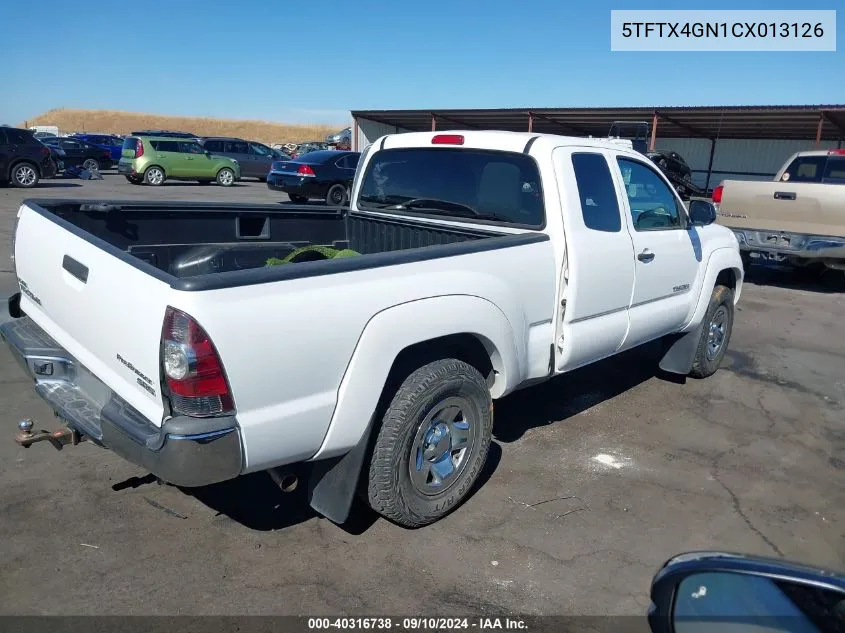 5TFTX4GN1CX013126 2012 Toyota Tacoma Prerunner