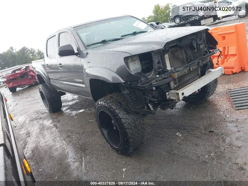 2012 Toyota Tacoma Prerunner V6 VIN: 5TFJU4GN9CX020972 Lot: 40337828