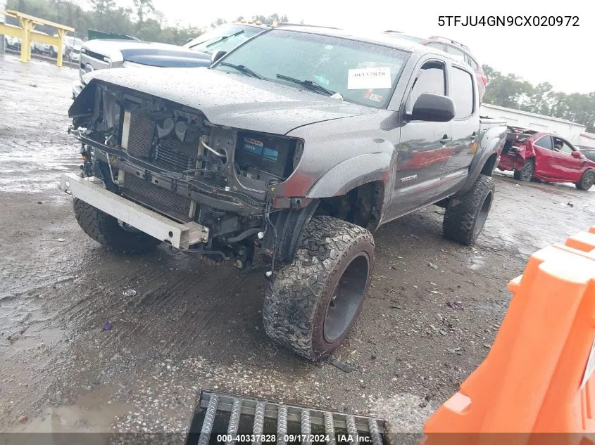 2012 Toyota Tacoma Prerunner V6 VIN: 5TFJU4GN9CX020972 Lot: 40337828