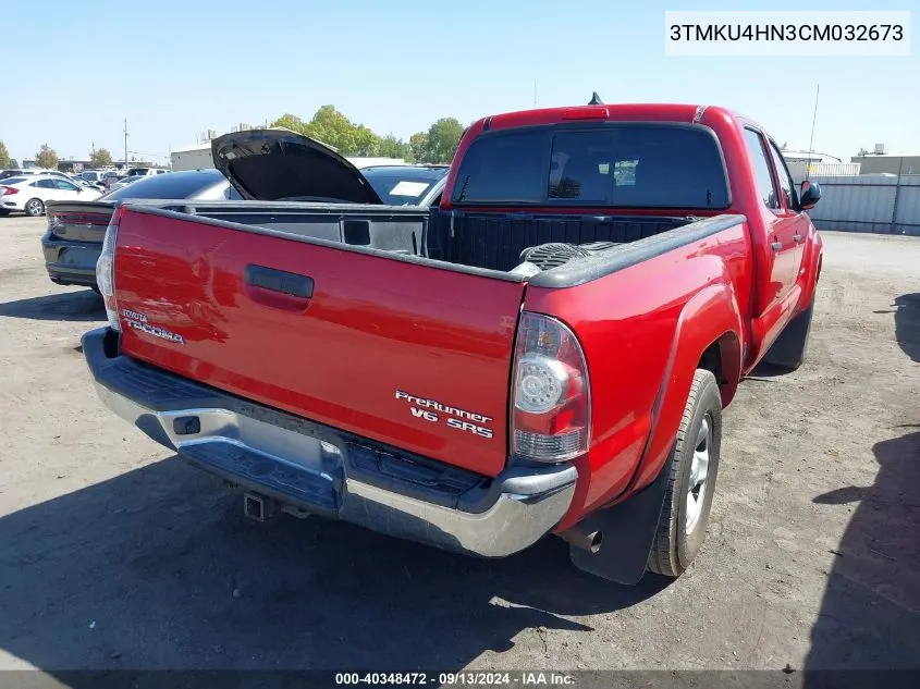 2012 Toyota Tacoma Prerunner V6 VIN: 3TMKU4HN3CM032673 Lot: 40348472