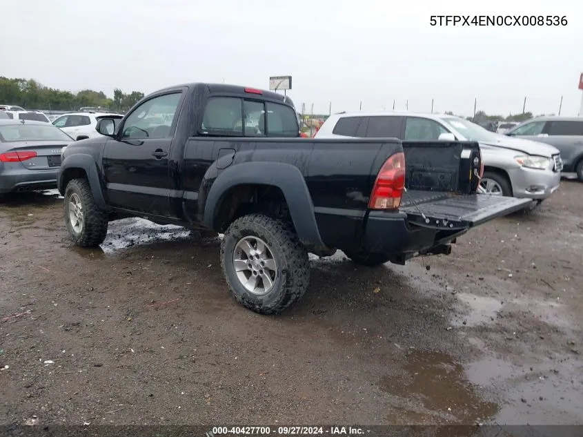 5TFPX4EN0CX008536 2012 Toyota Tacoma