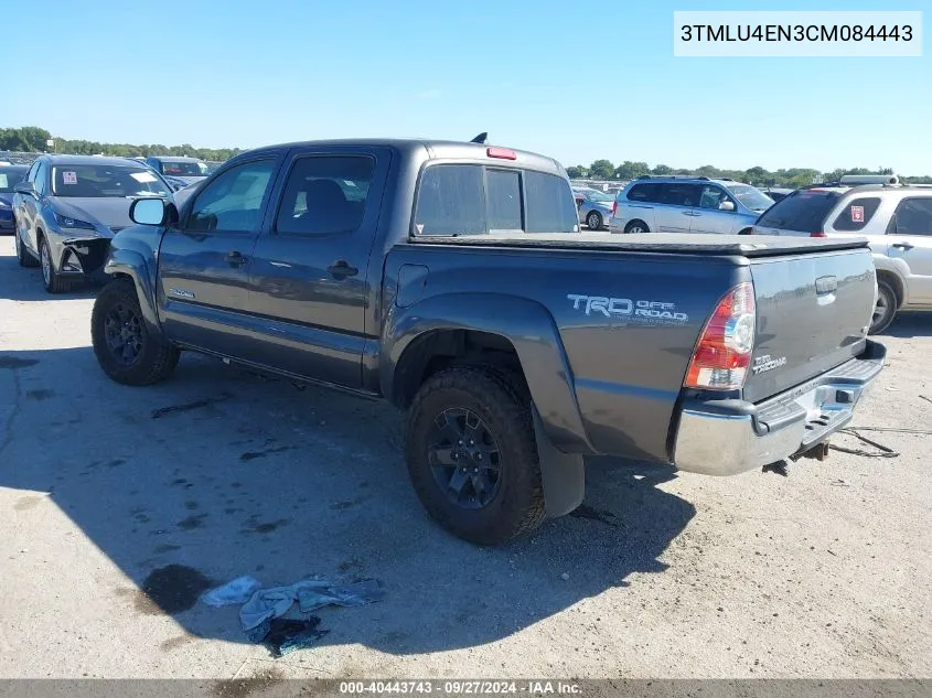 3TMLU4EN3CM084443 2012 Toyota Tacoma Base V6