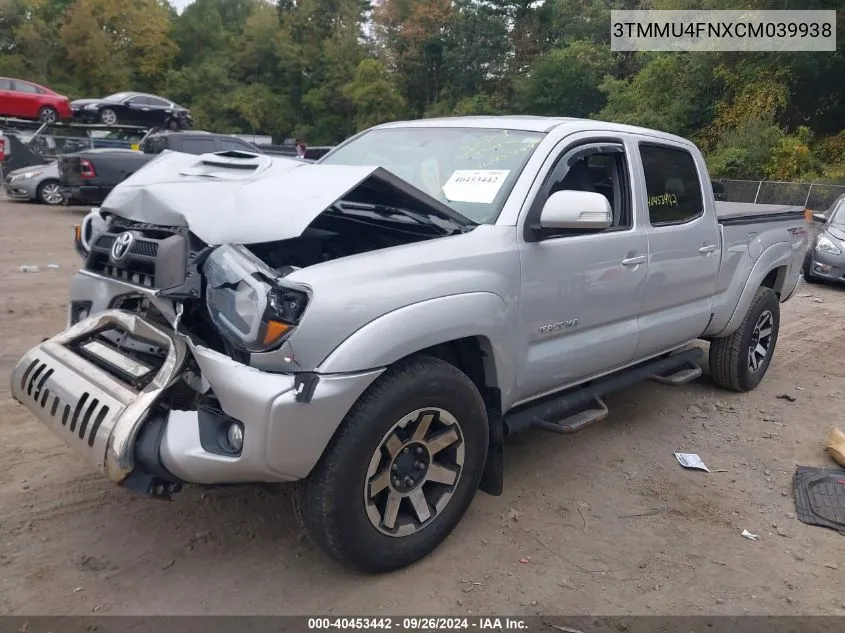 2012 Toyota Tacoma Base V6 VIN: 3TMMU4FNXCM039938 Lot: 40453442