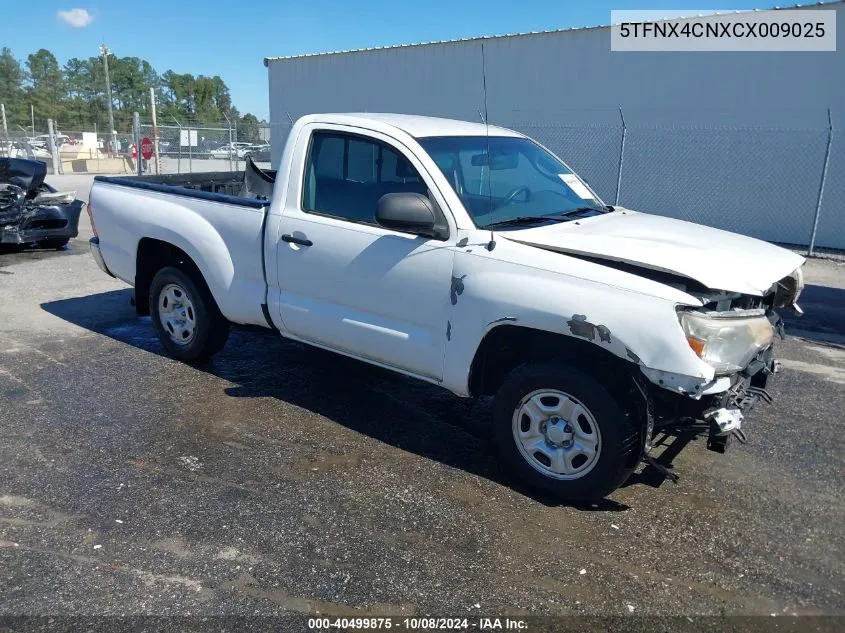 2012 Toyota Tacoma VIN: 5TFNX4CNXCX009025 Lot: 40499875