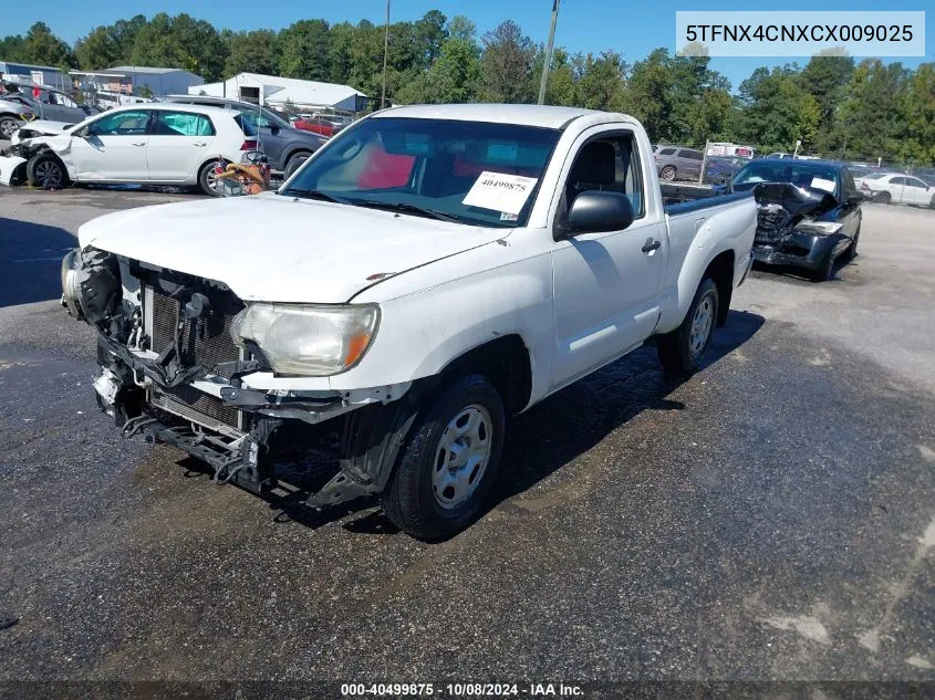 2012 Toyota Tacoma VIN: 5TFNX4CNXCX009025 Lot: 40499875