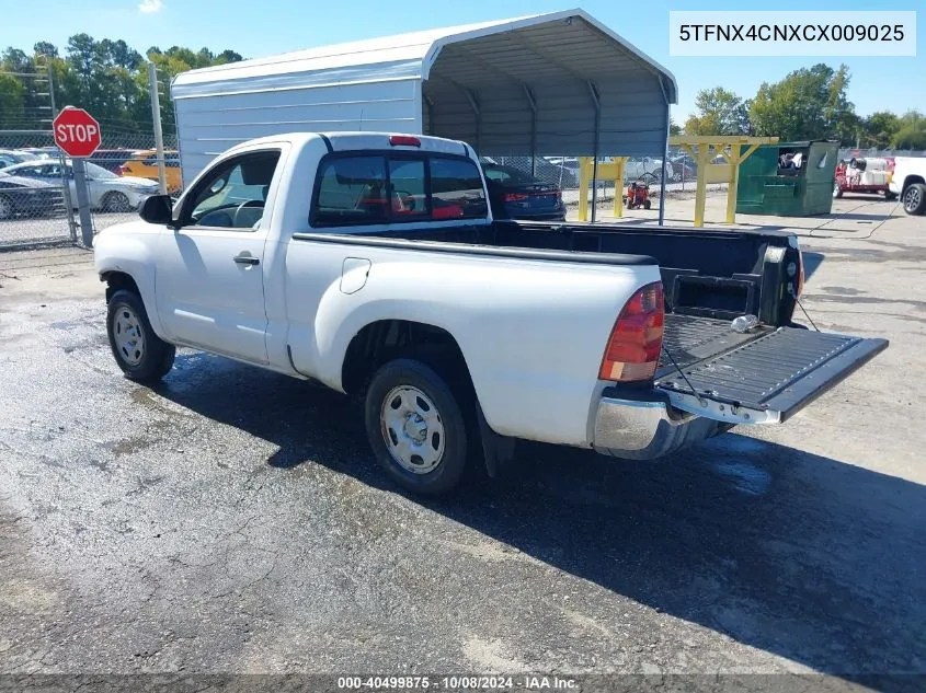 2012 Toyota Tacoma VIN: 5TFNX4CNXCX009025 Lot: 40499875