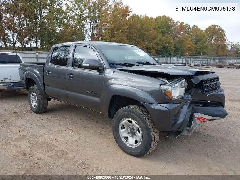 2012 Toyota Tacoma Double Cab VIN: 3TMLU4EN0CM095173 Lot: 40662086