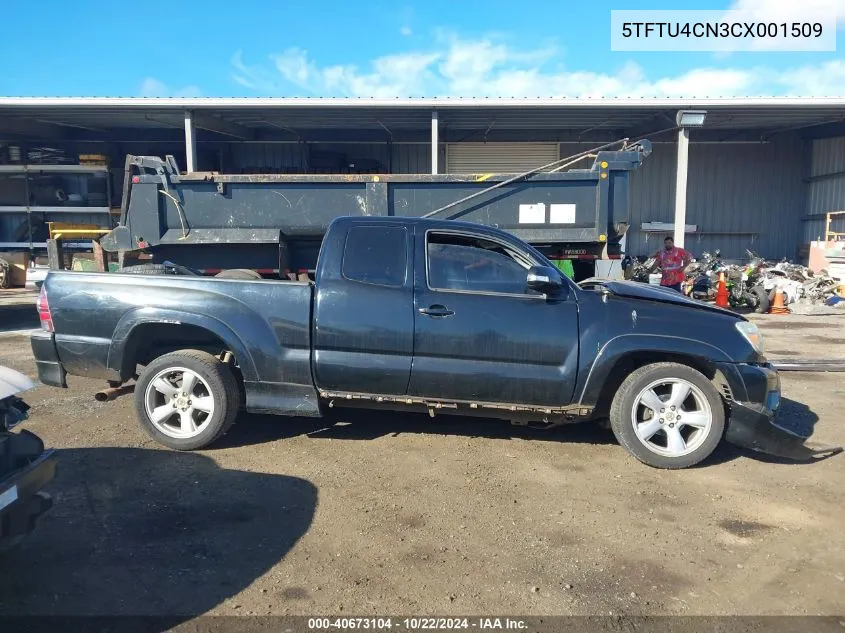 2012 Toyota Tacoma X-Runner V6 VIN: 5TFTU4CN3CX001509 Lot: 40673104