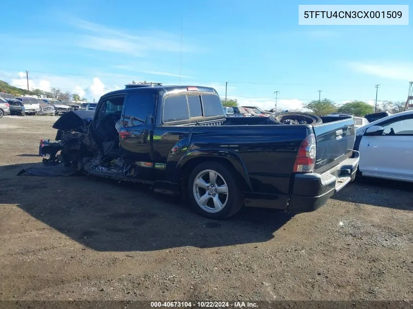 5TFTU4CN3CX001509 2012 Toyota Tacoma X-Runner V6